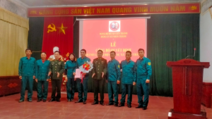 Đảng ủy xã Nhân Thành long trọng tổ chức Lễ công bố quyết định thành lập Chi bộ Quân sự xã